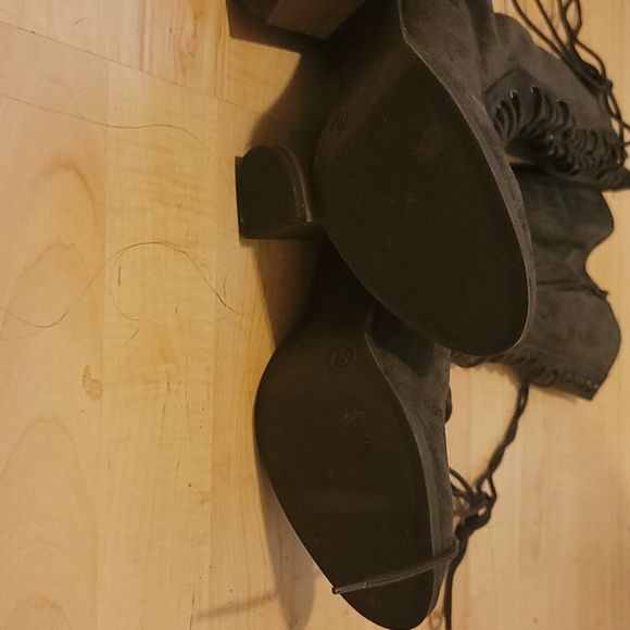 A New Day Grey lace boots - Picture 4 of 6